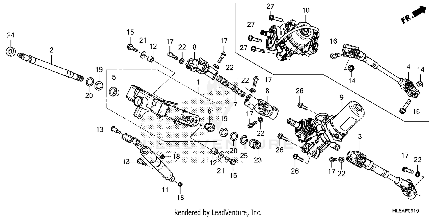 STEERING SHAFT@STEERING  COLUMN