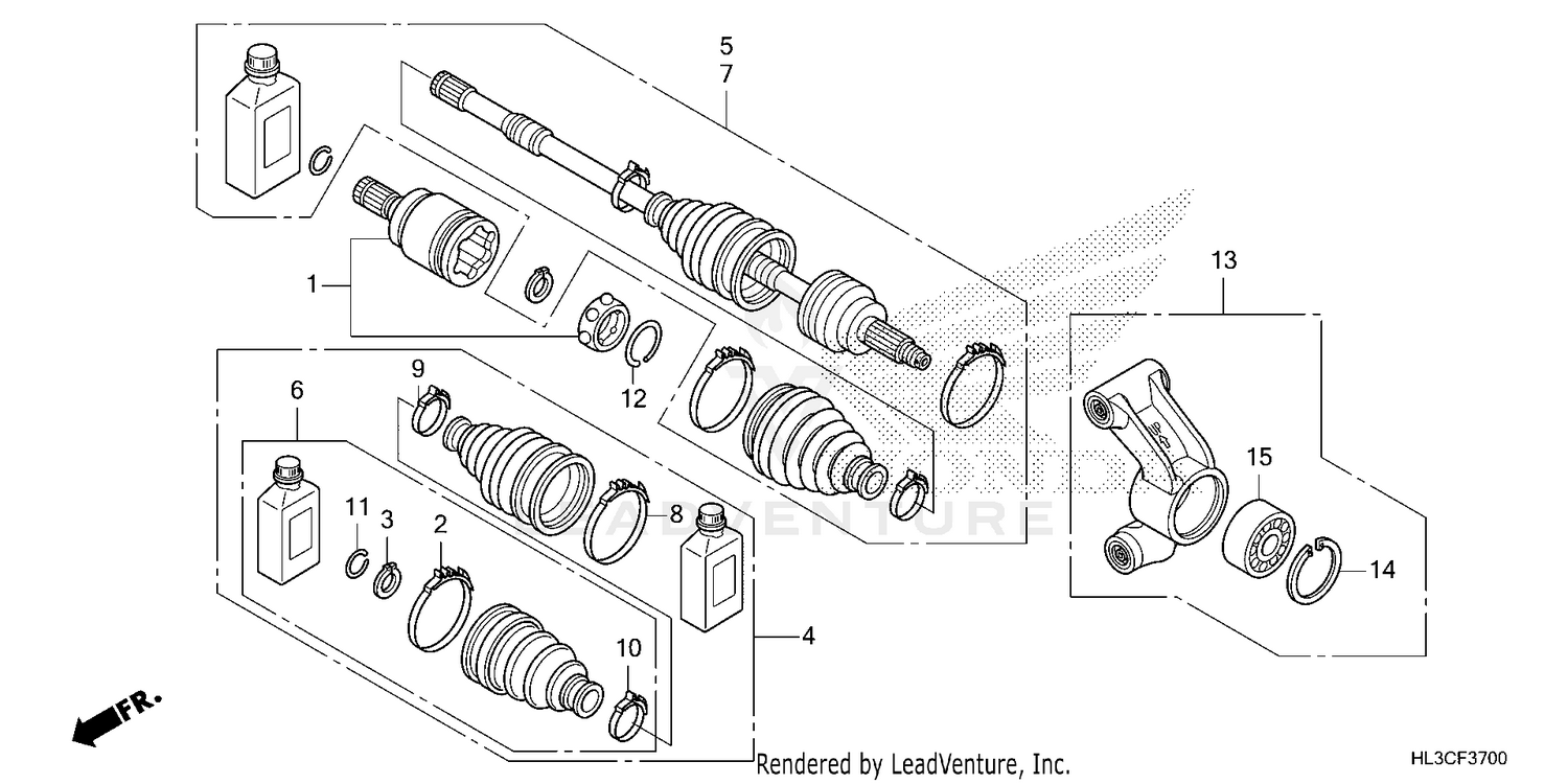 REAR KNUCKLE@REAR        DRIVESHAFT