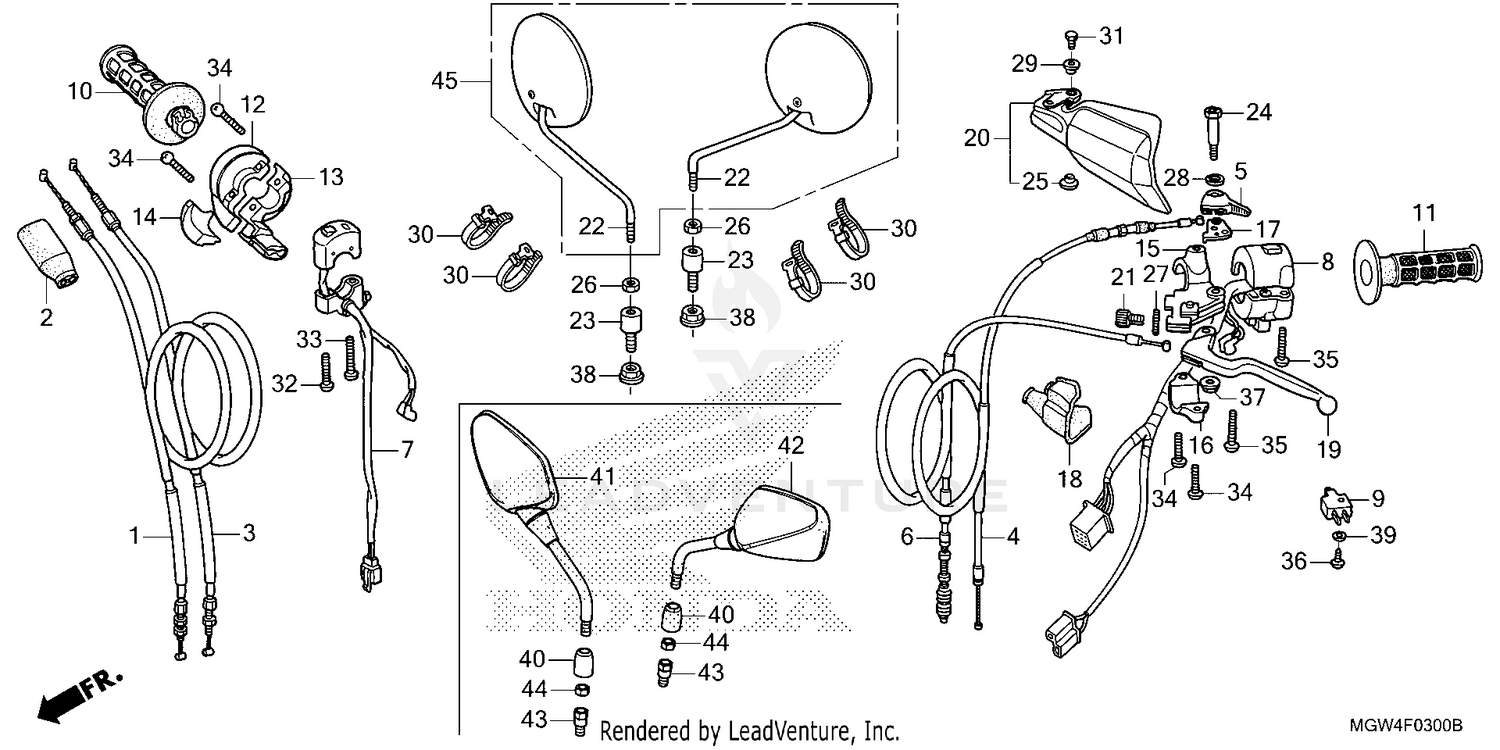 HANDLE LEVER@SWITCH@CABLE