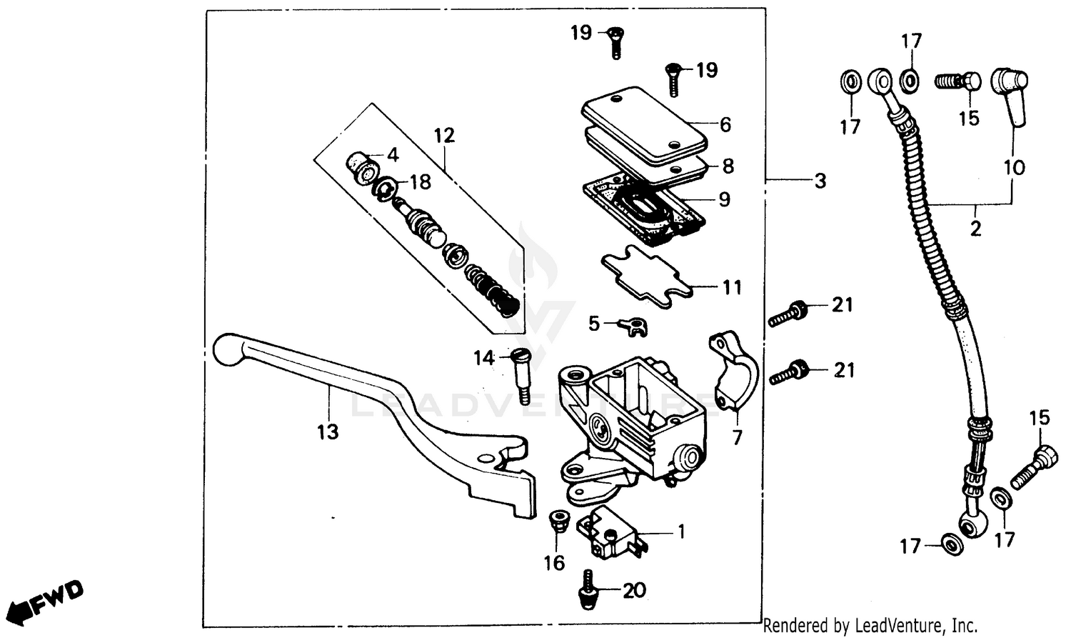 FRONT BRAKE MASTER CYLINDER