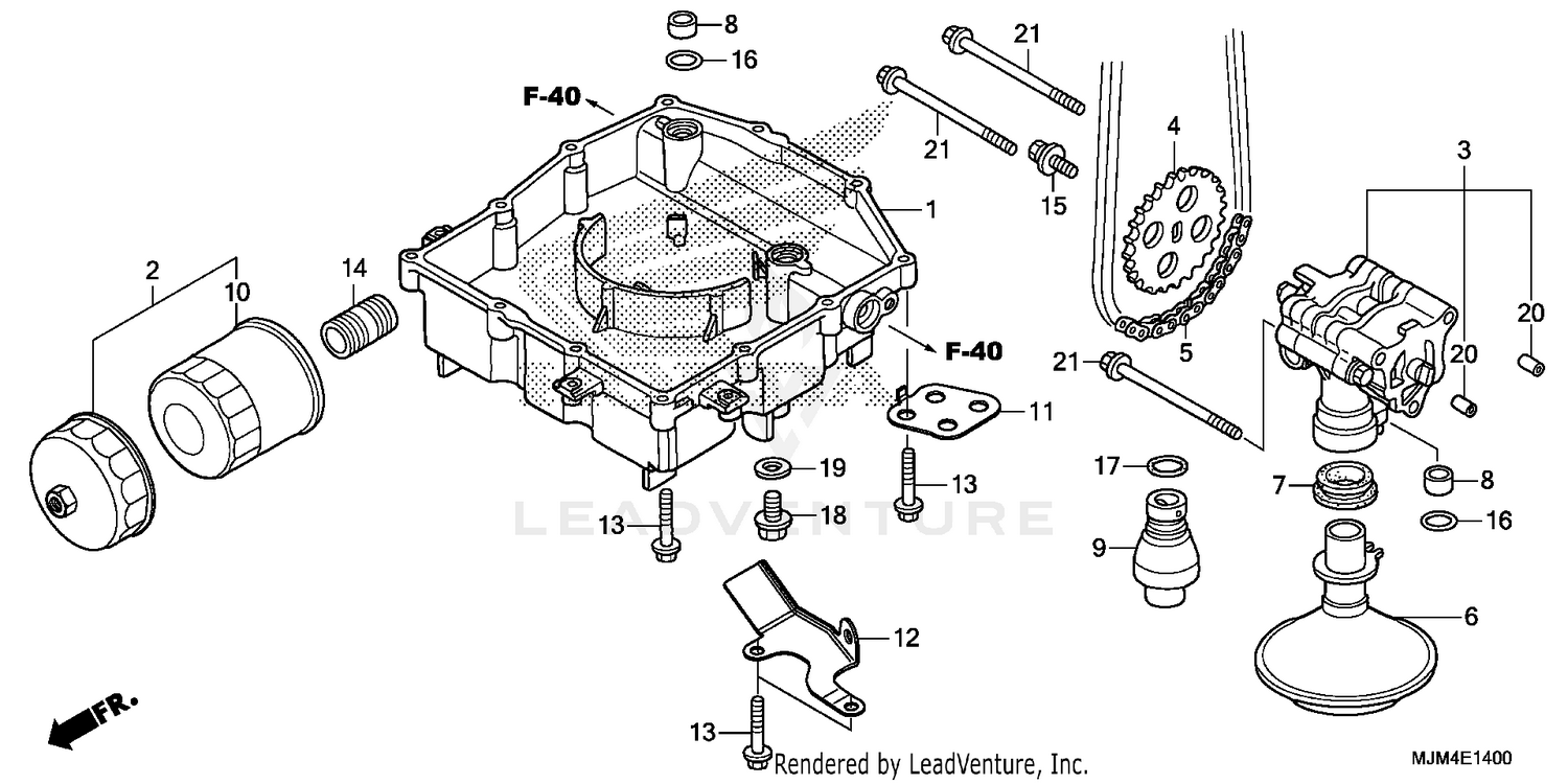 OIL PAN + OIL PUMP