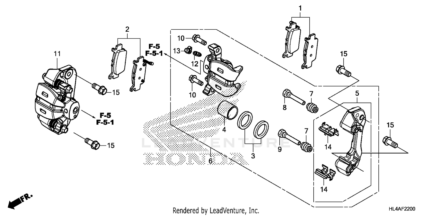 REAR BRAKE CALIPER