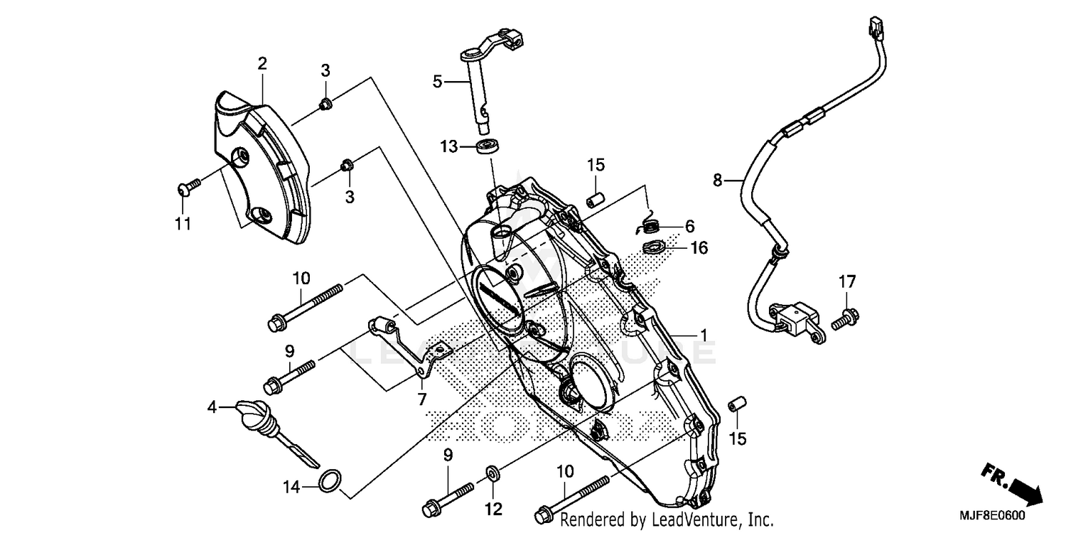 RIGHT CRANKCASE COVER (1)