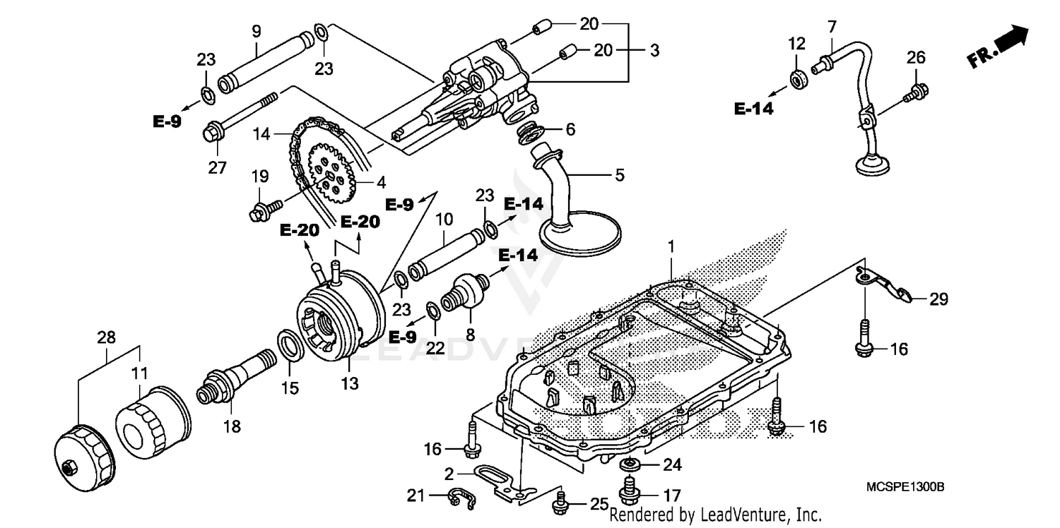 OIL PUMP@OIL PAN