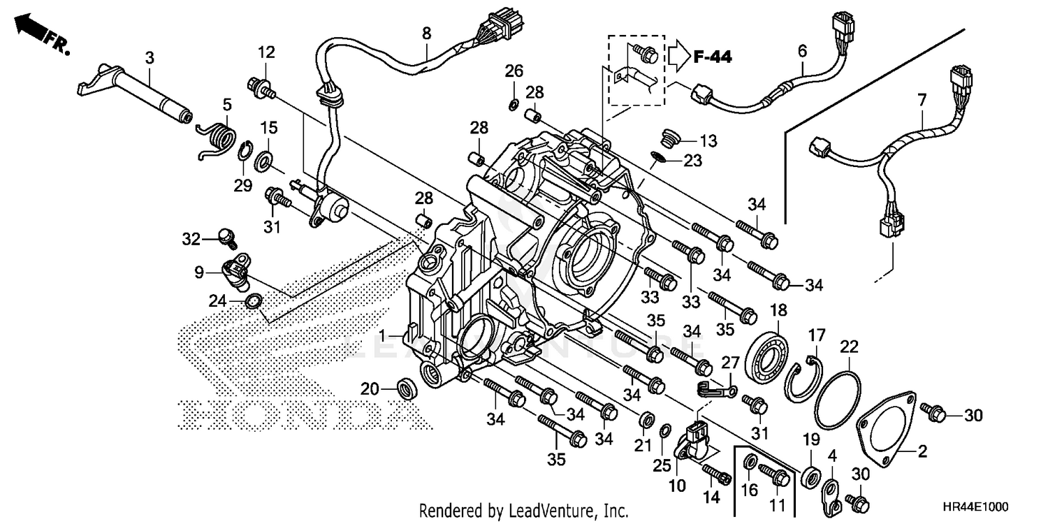 REAR CRANKCASE COVER