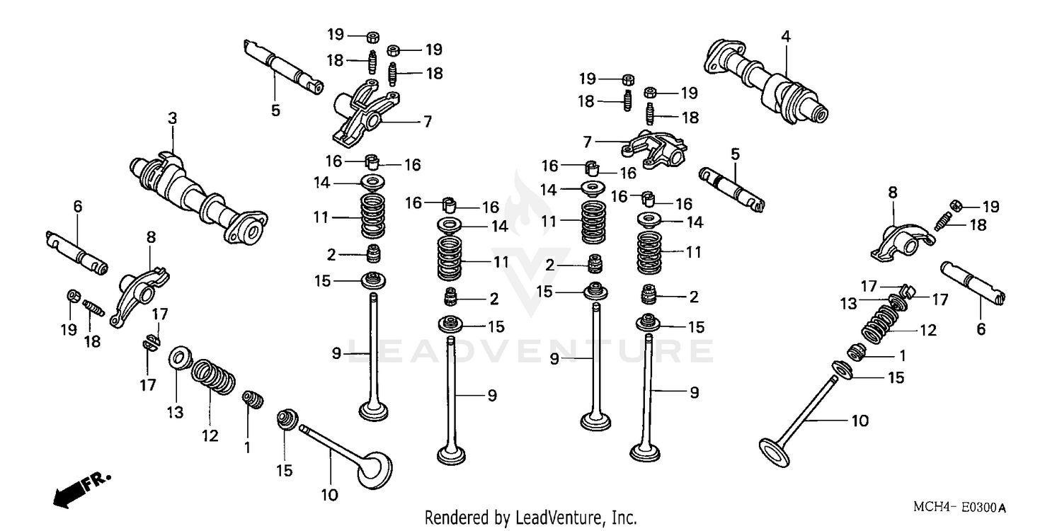 CAMSHAFT + VALVE