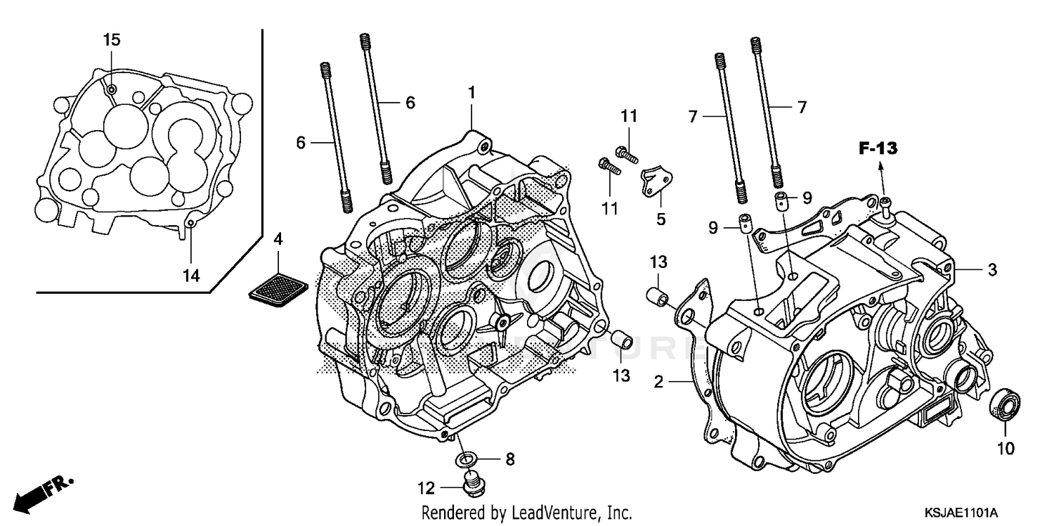 CRANKCASE (CRF100F)