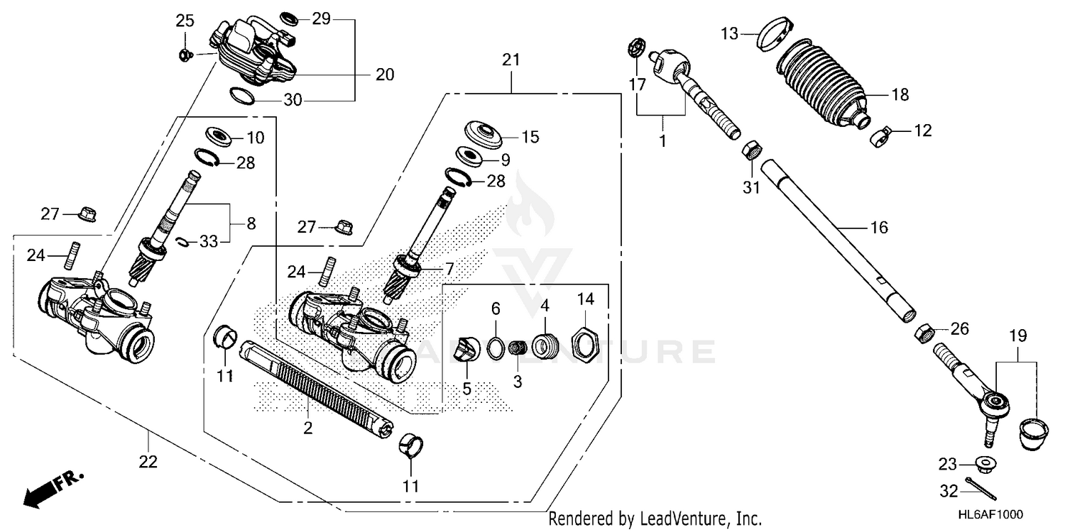 STEERING GEAR BOX@TIE ROD
