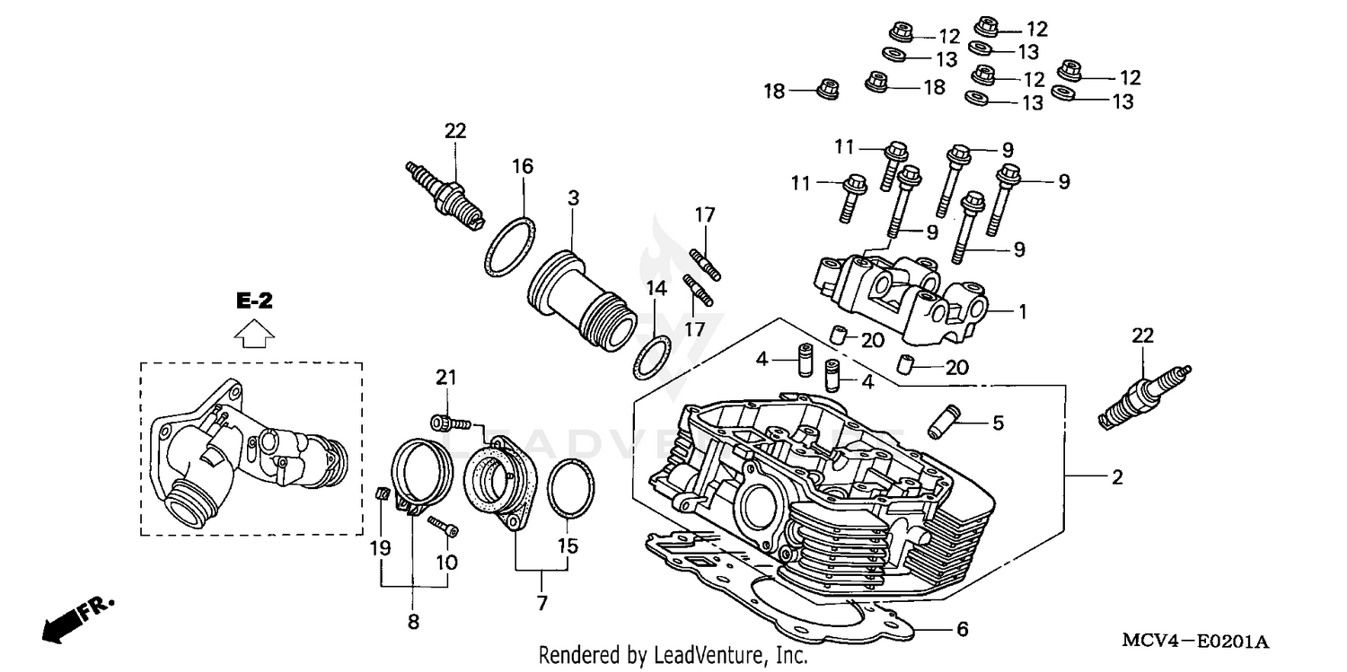 REAR CYLINDER HEAD
