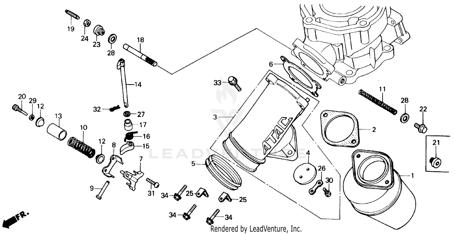 EXHAUST MANIFOLD 84-86