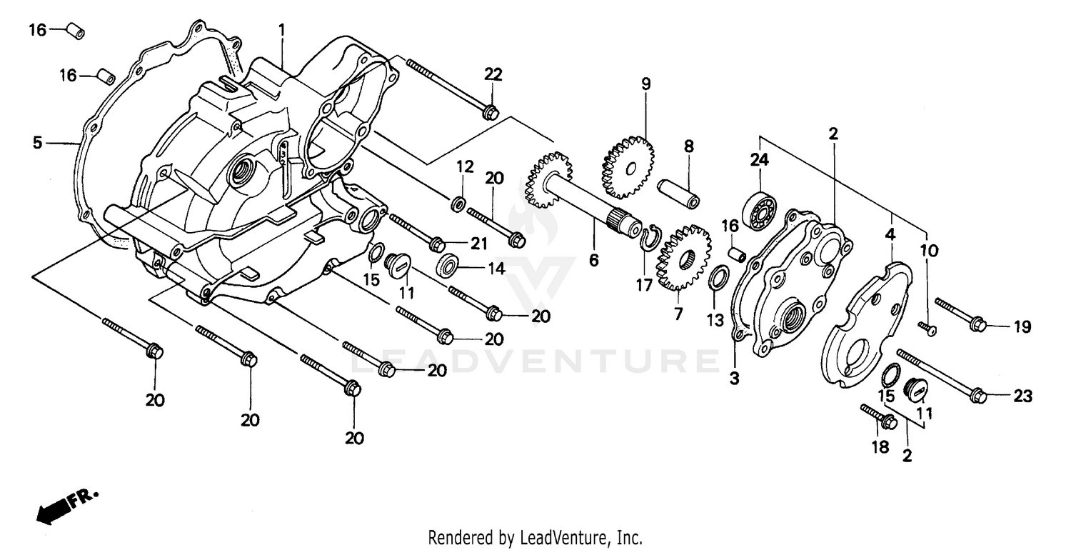 LEFT CRANKCASE COVER (2)