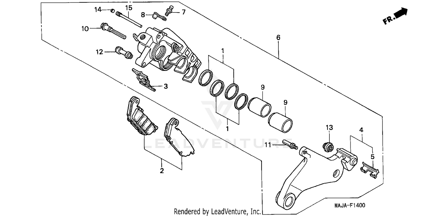 REAR BRAKE CALIPER (1)