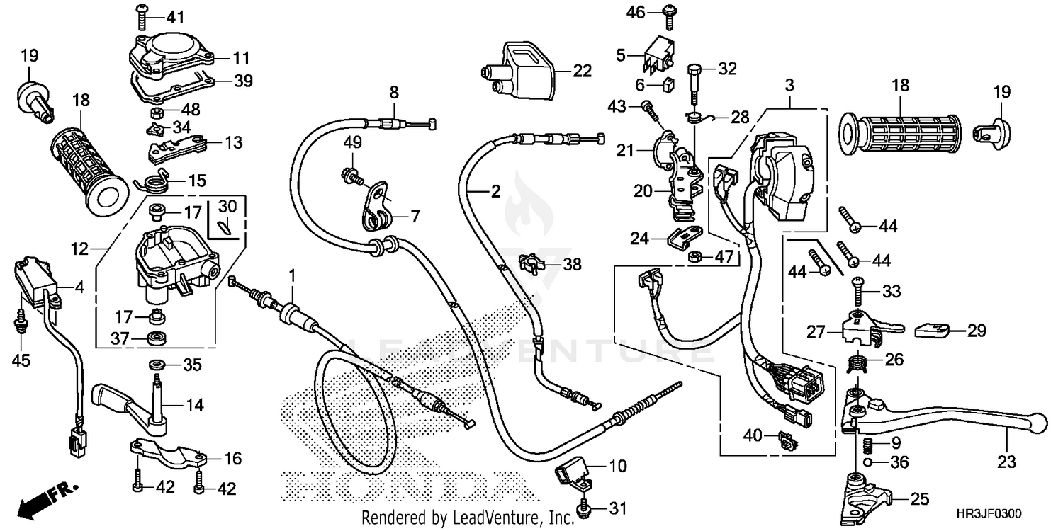 HANDLE LEVER@SWITCH@CABLE