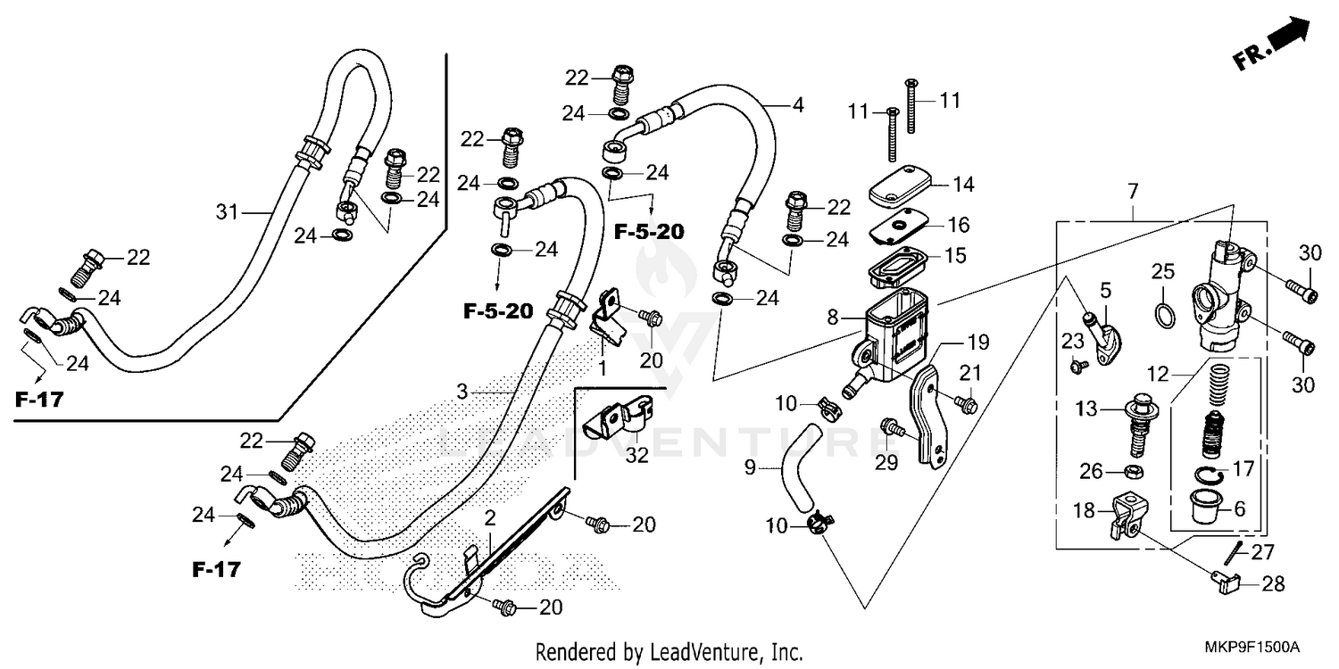 REAR BRAKE MASTER        CYLINDER