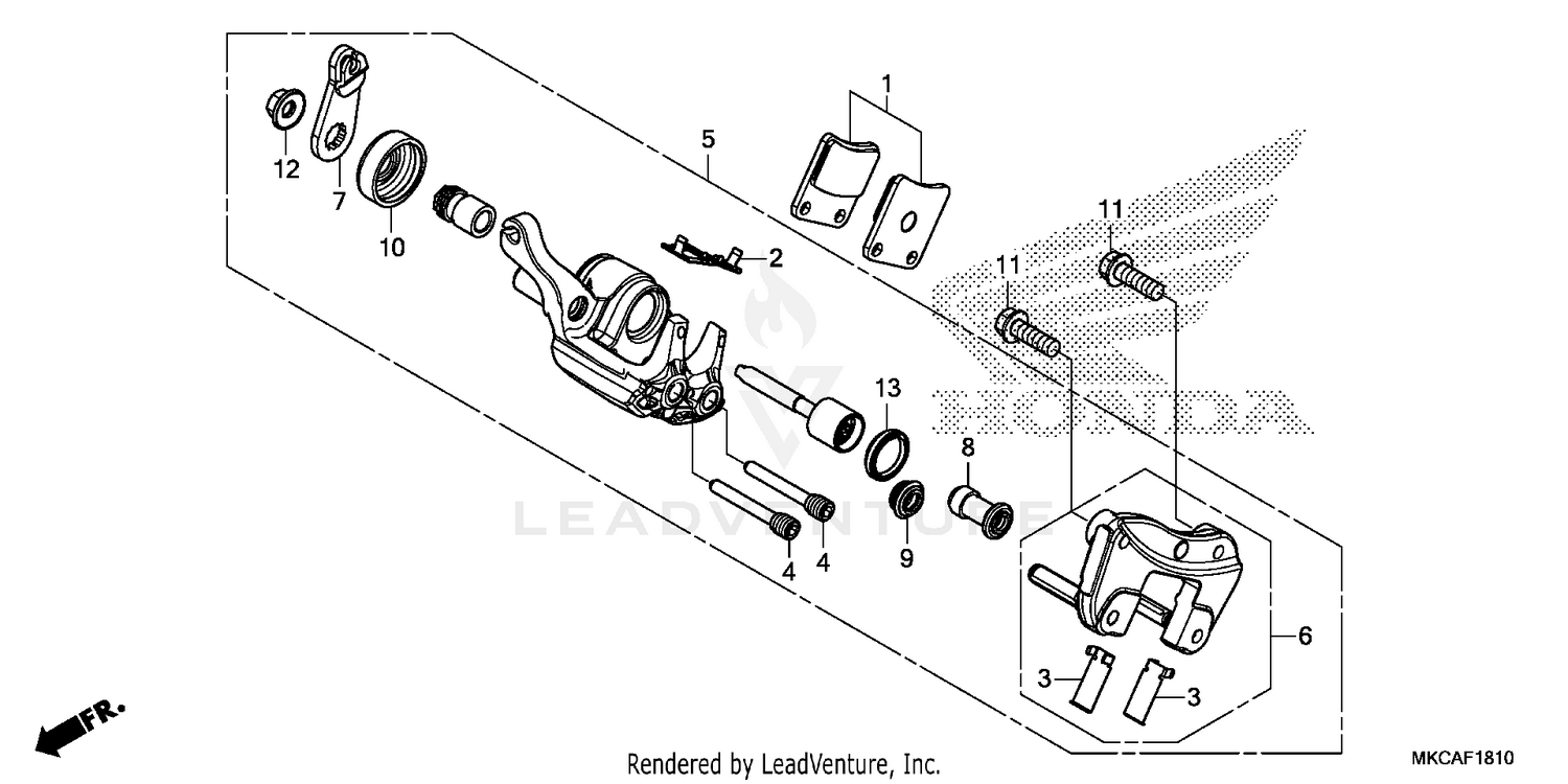 PARKING BRAKE CALIPER