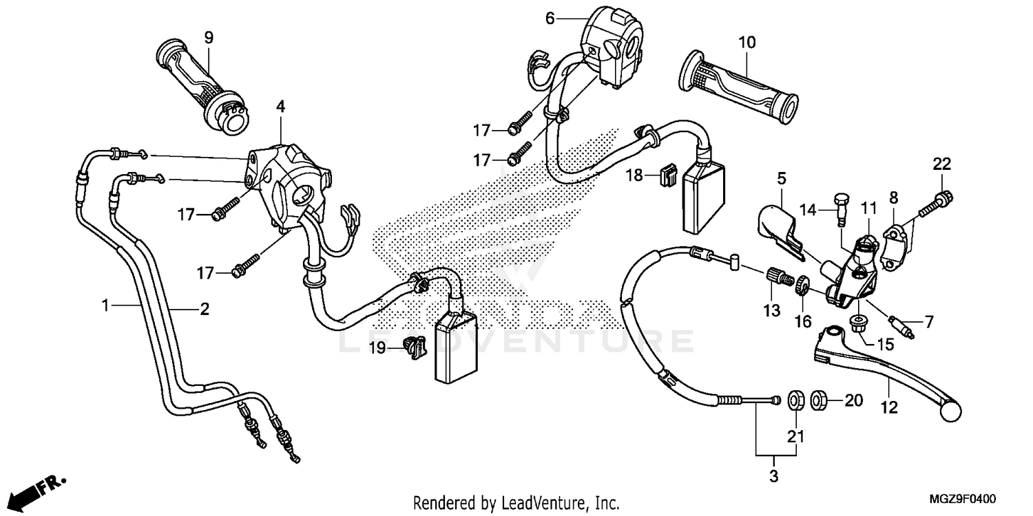 HANDLE LEVER@SWITCH@CABLE