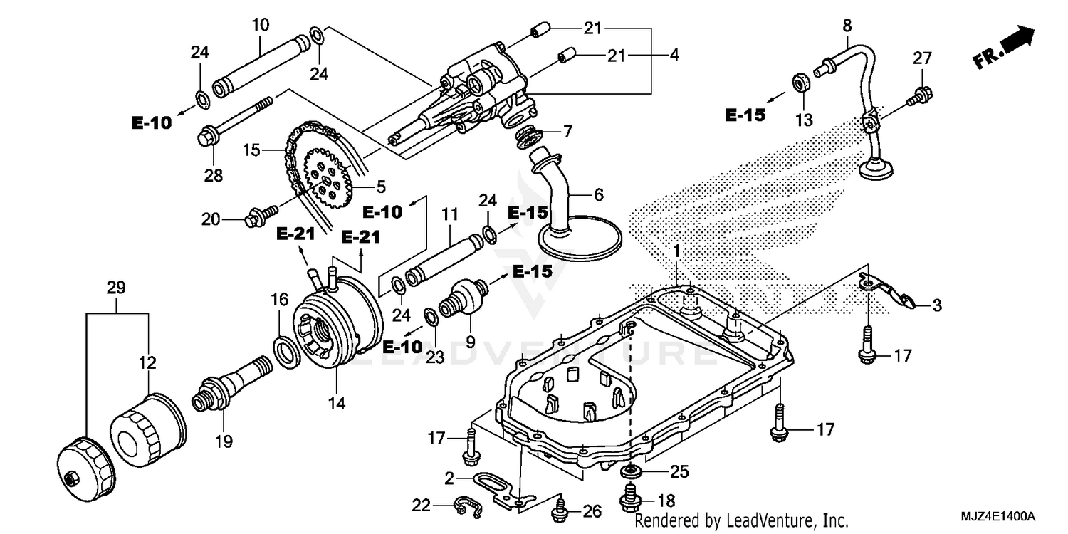 OIL PUMP@OIL PAN