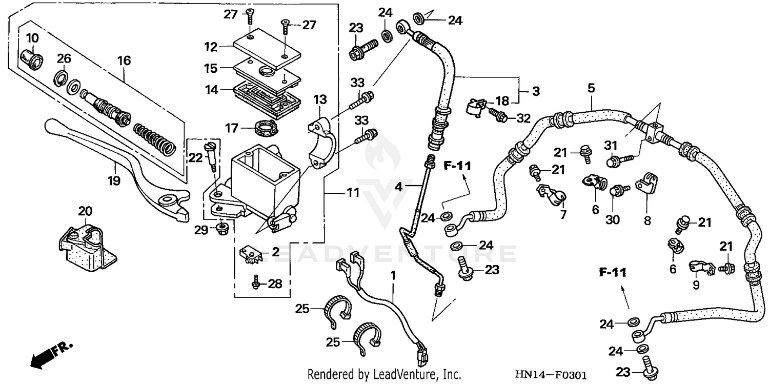 FRONT BRAKE MASTER CYLINDER ('05-'06)