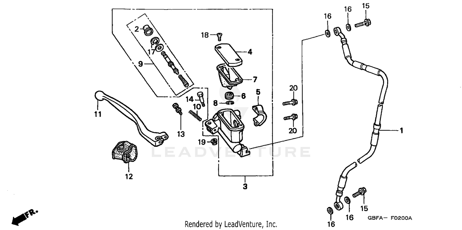 FRONT BRAKE MASTER CYLINDER