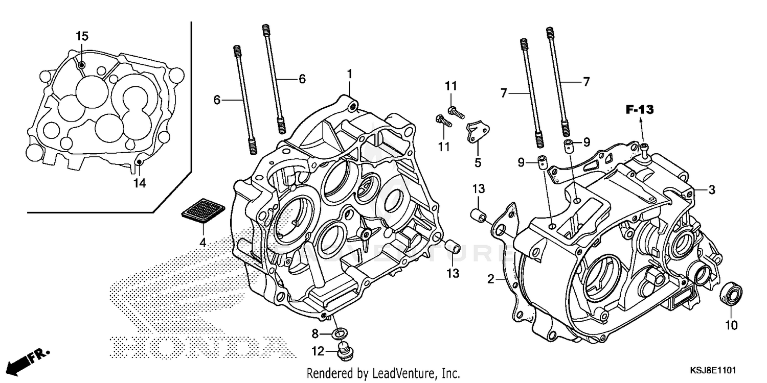 CRANKCASE (CRF100F)