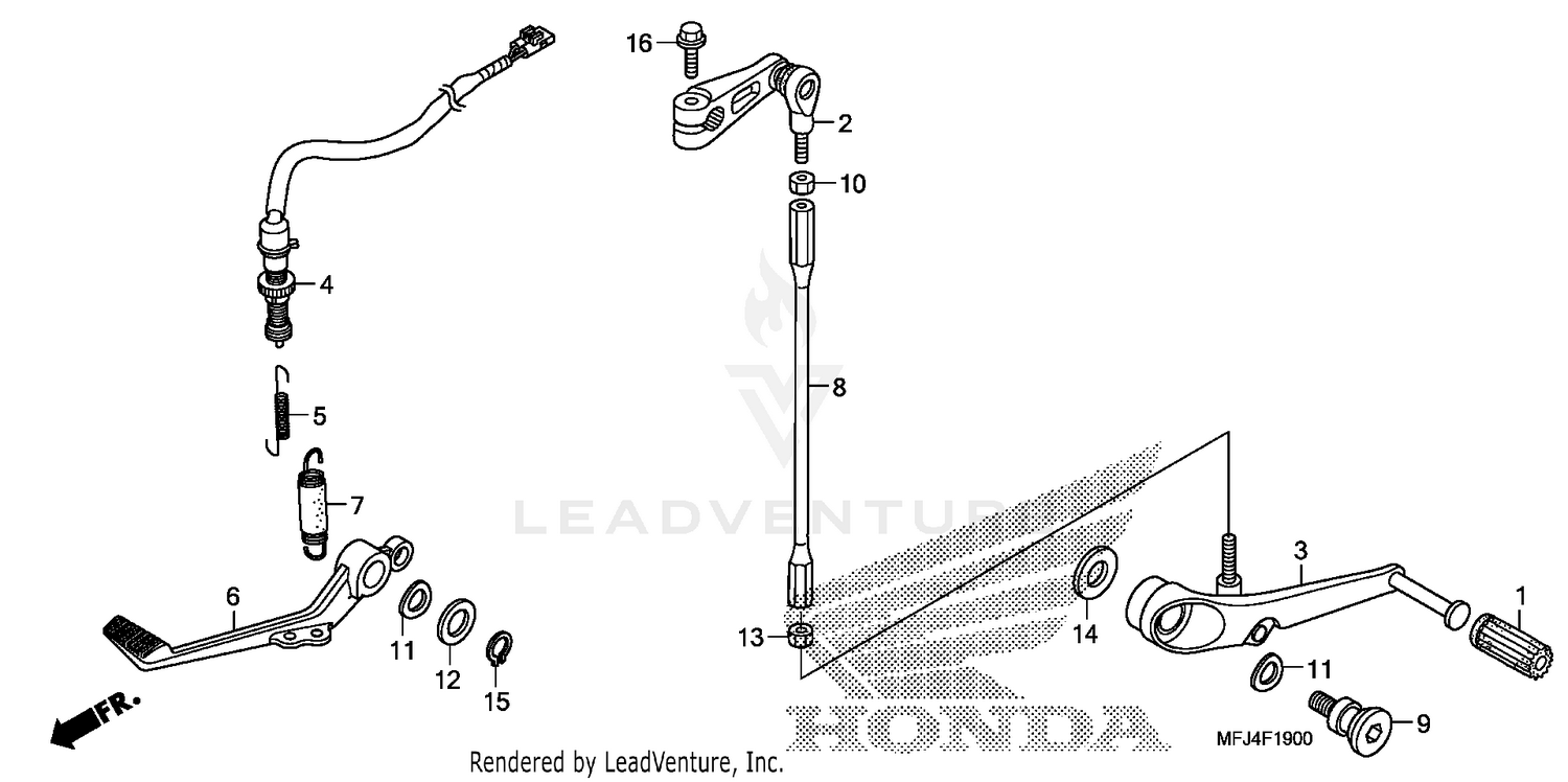 BRAKE PEDAL@CHANGE PEDAL