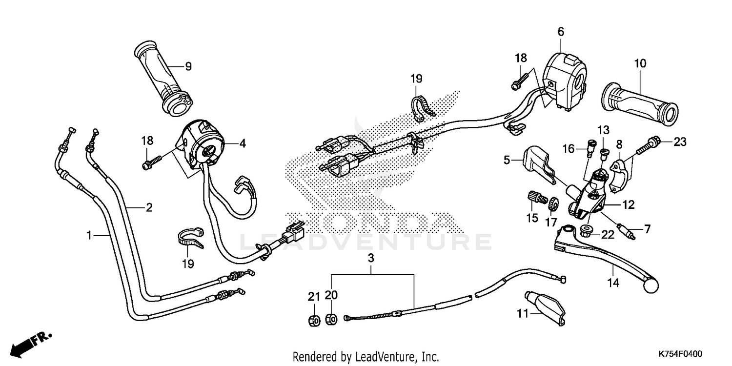 HANDLE LEVER@SWITCH@CABLE