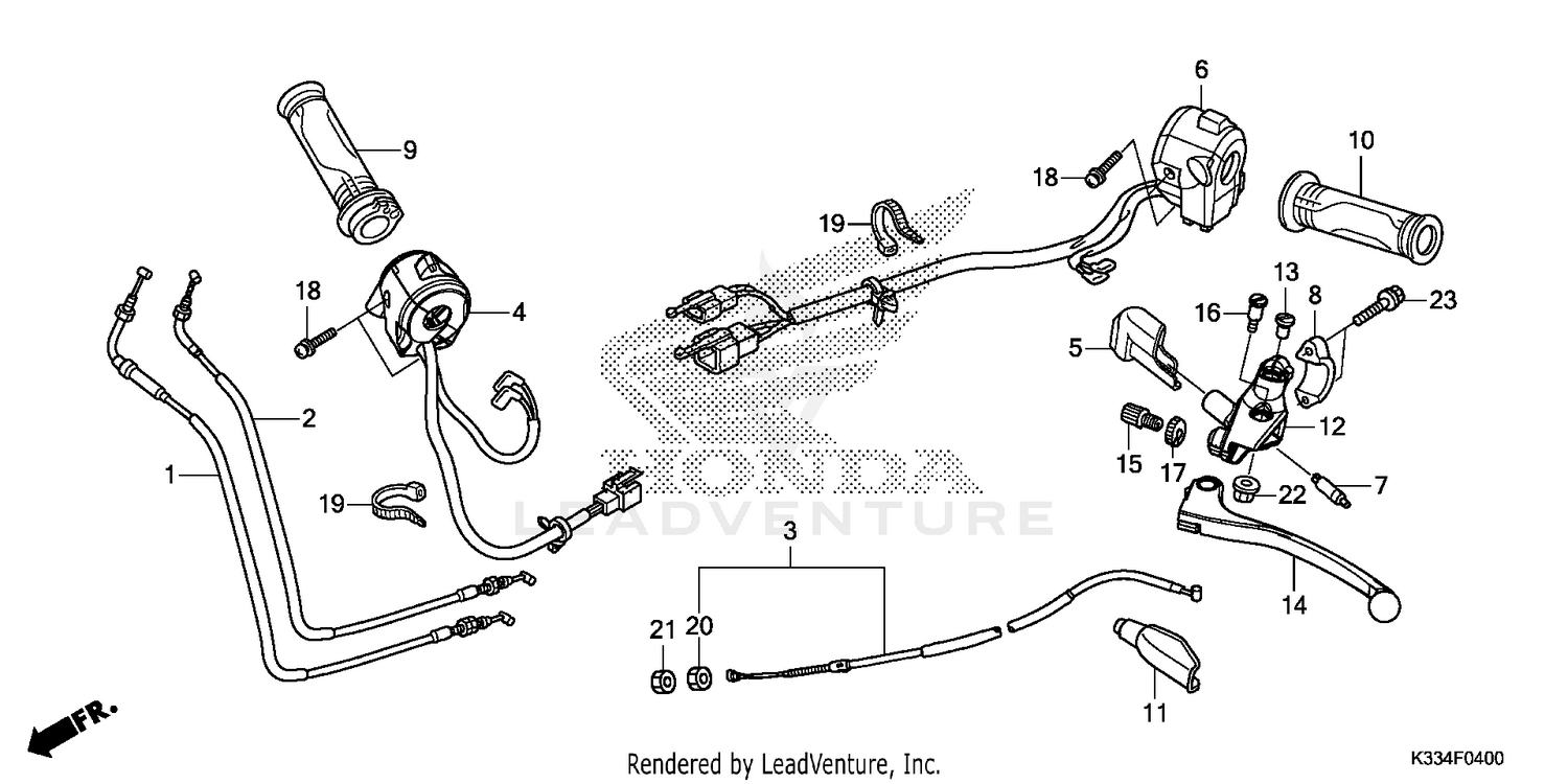 HANDLE LEVER@SWITCH@CABLE