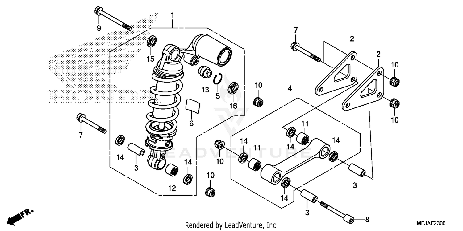REAR SHOCK ABSORBER (CBR600RR)