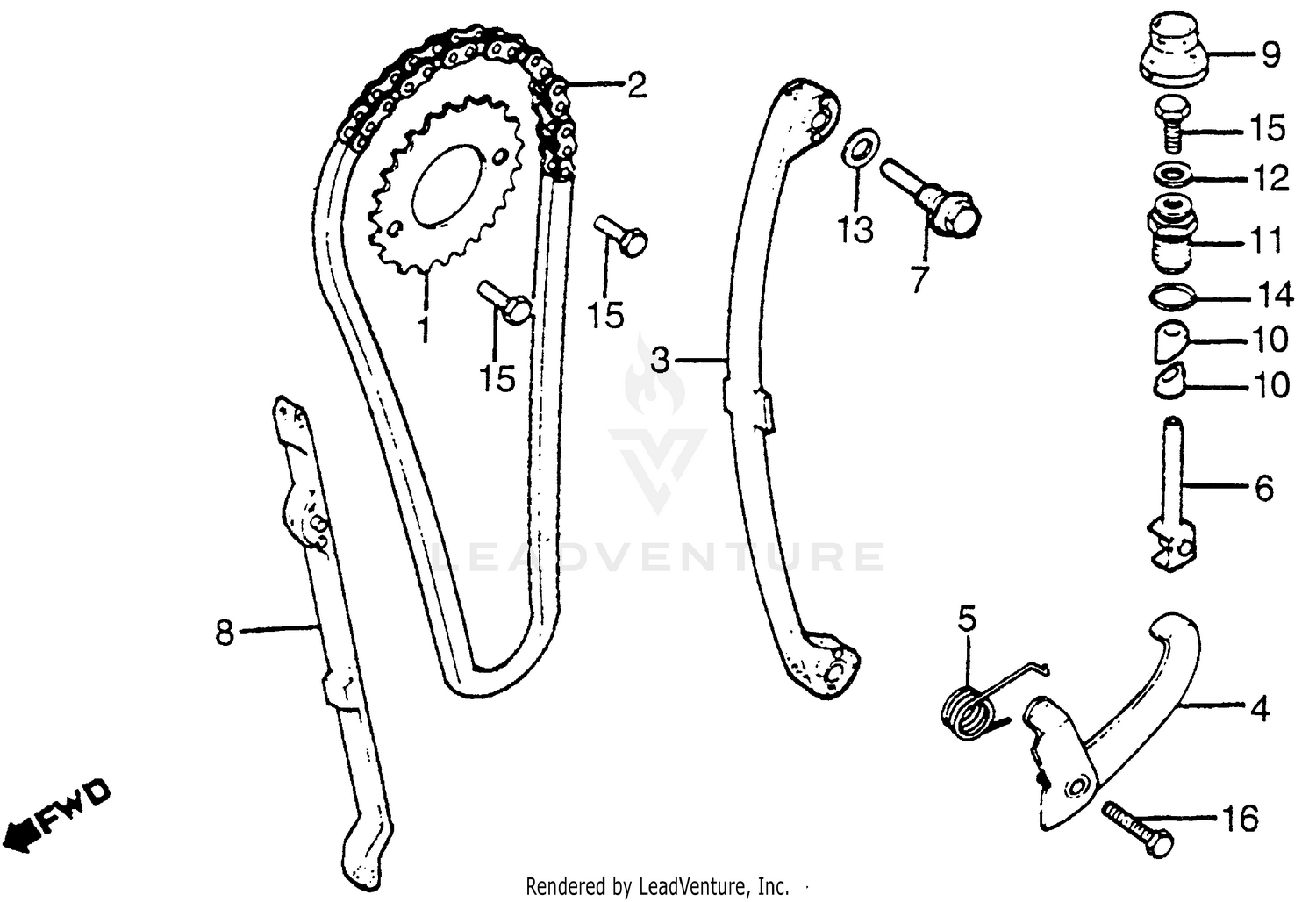 CAM CHAIN + TENSIONER