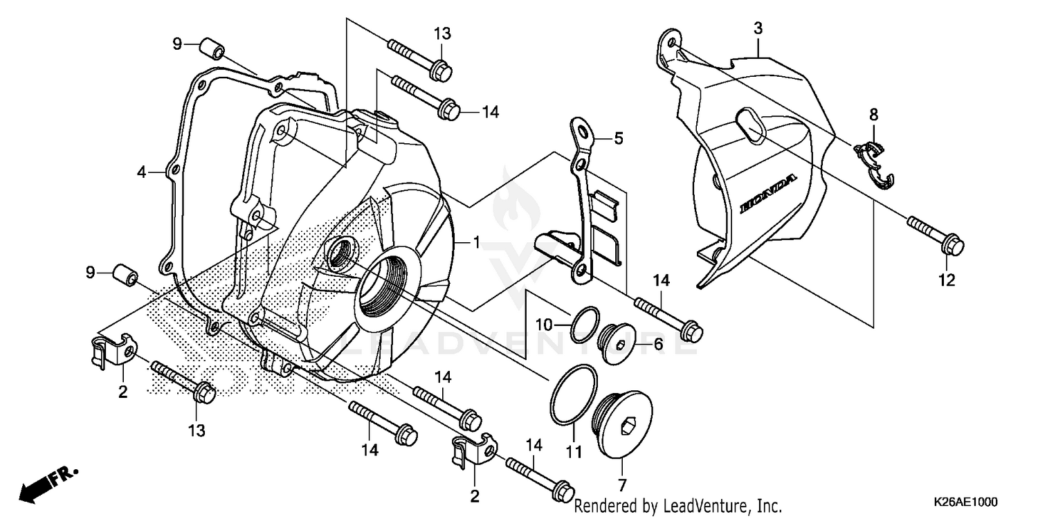 LEFT CRANKCASE COVER