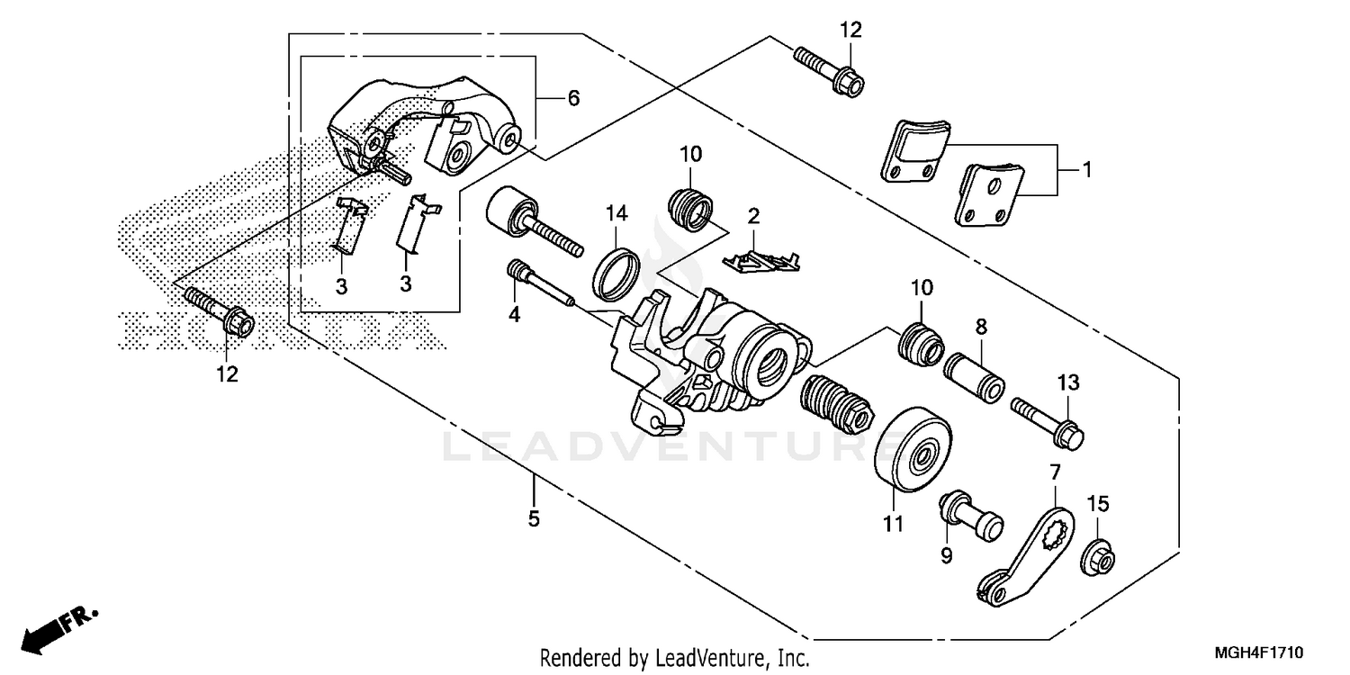 PARKING BRAKE CALIPER