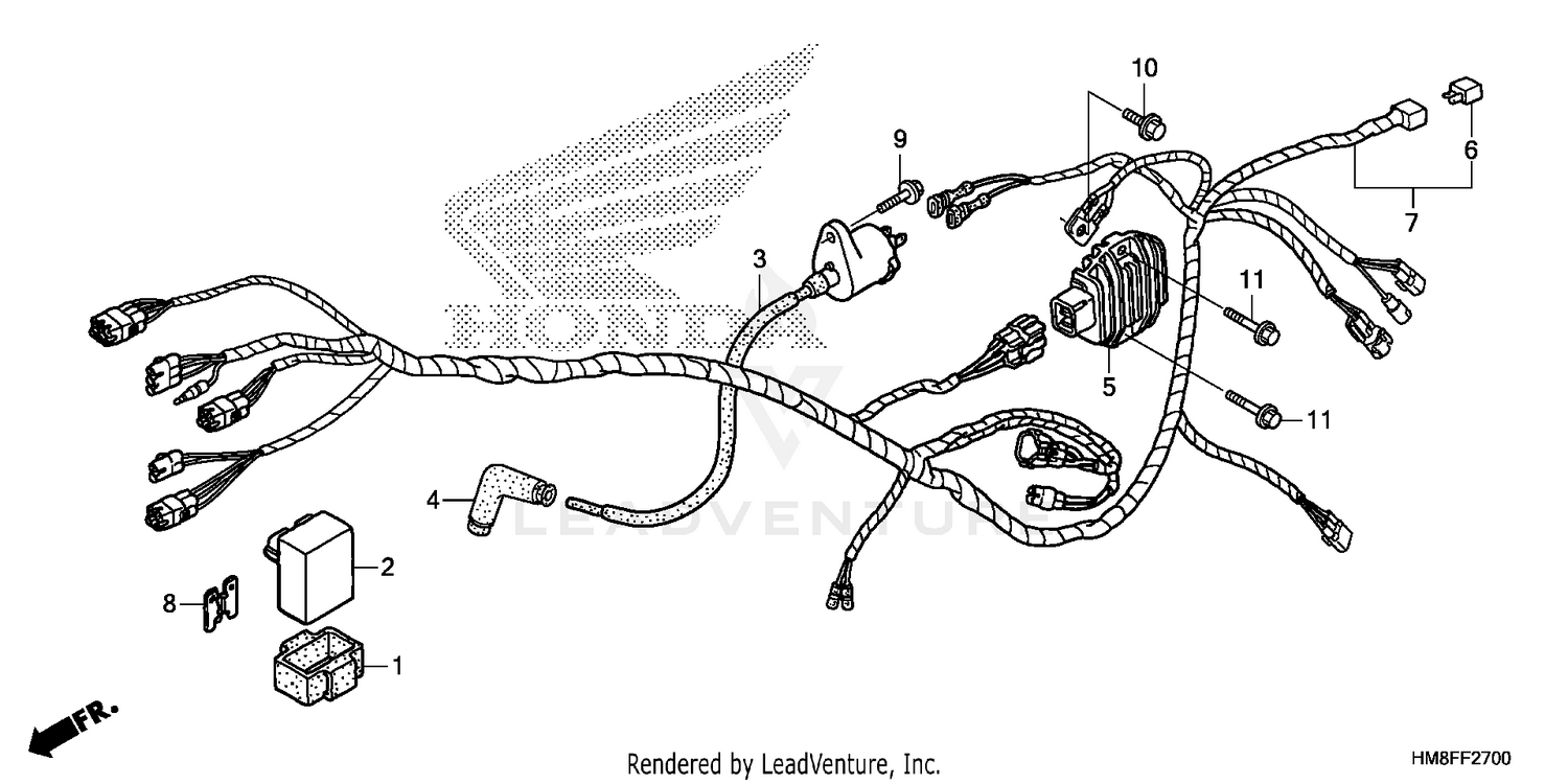 WIRE HARNESS (TRX250TM)