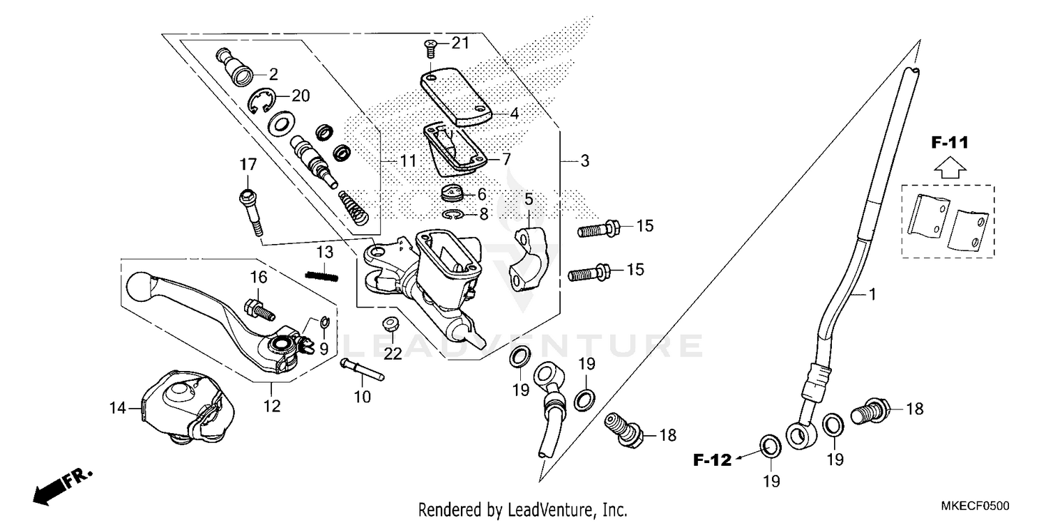 FRONT BRAKE MASTER       CYLINDER