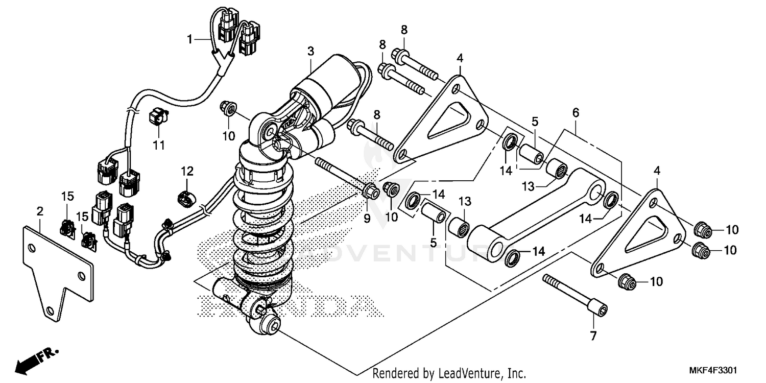 REAR SHOCK ABSORBER (2)