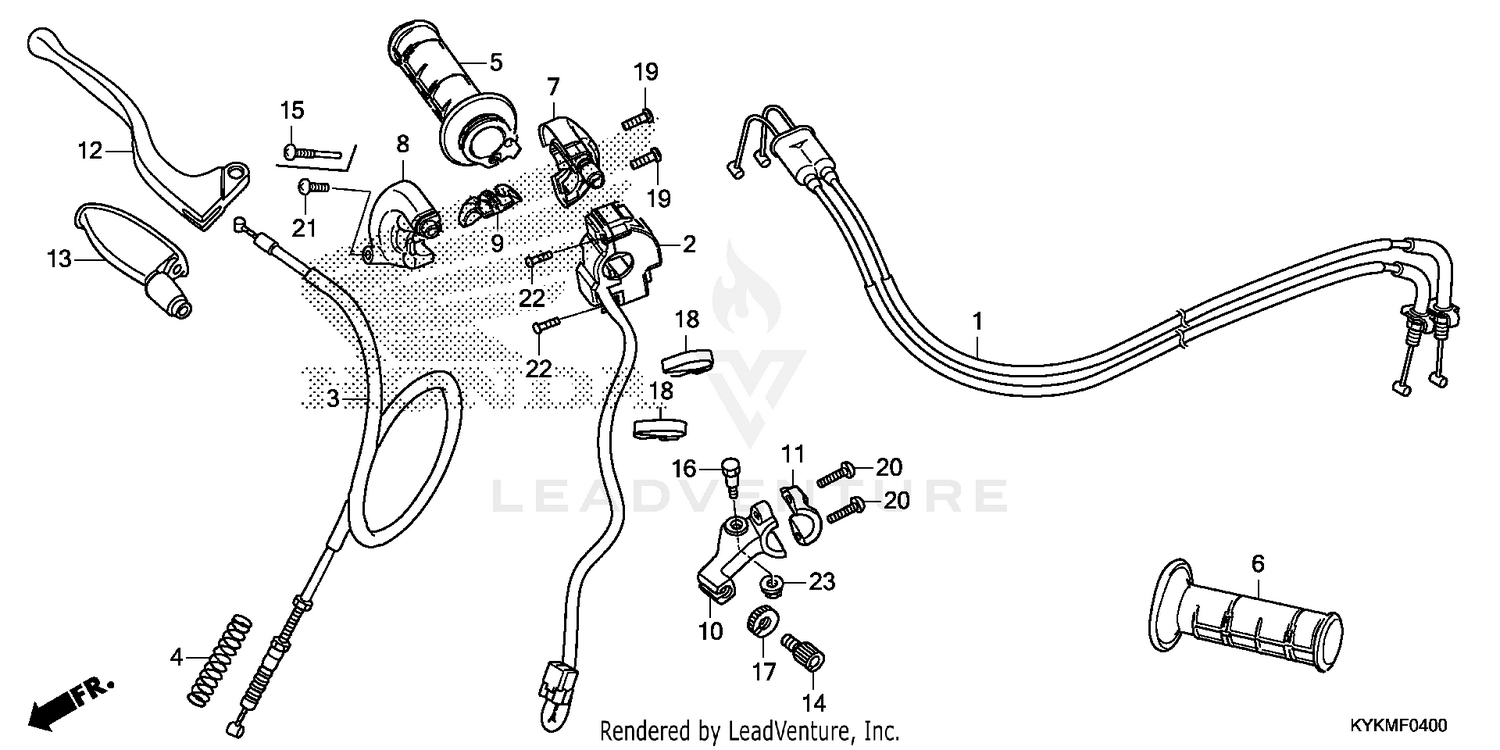 HANDLE LEVER@SWITCH@CABLE