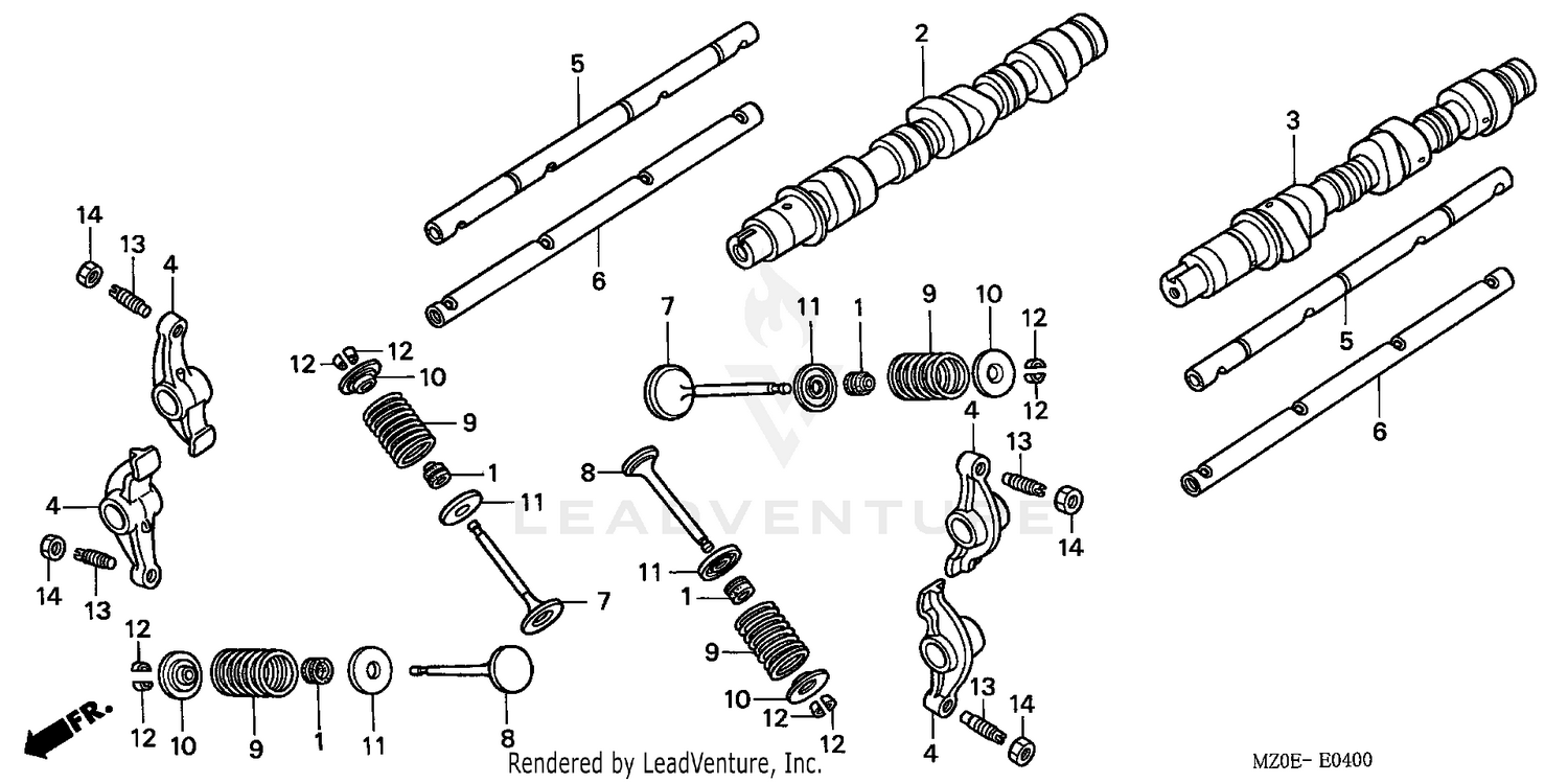CAMSHAFT + VALVE