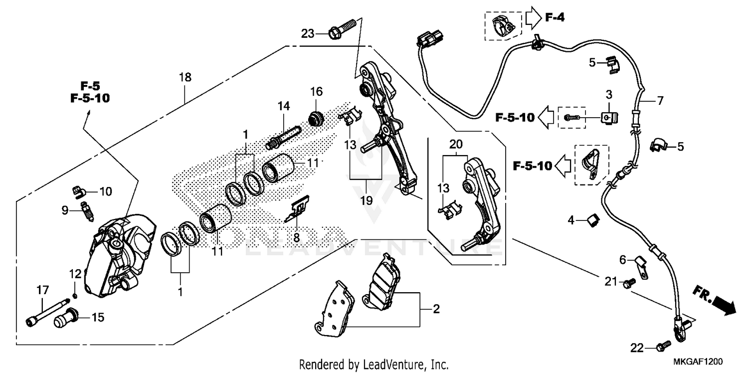 FRONT BRAKE CALIPER