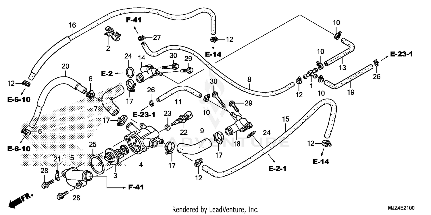 THERMOSTAT@WATER HOSE