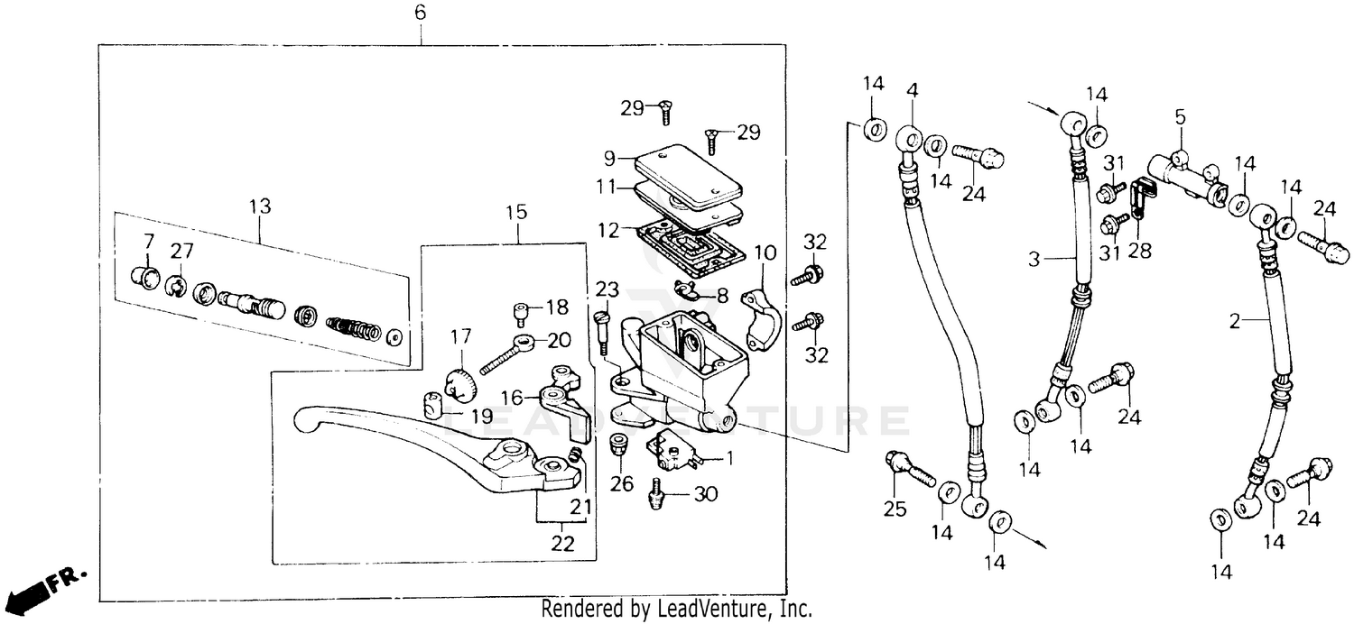FRONT BRAKE MASTER CYLINDER 87