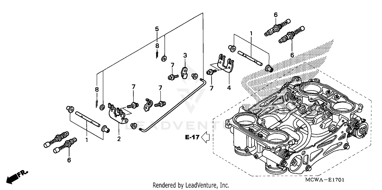 THROTTLE BODY (COMPONENT PARTS)