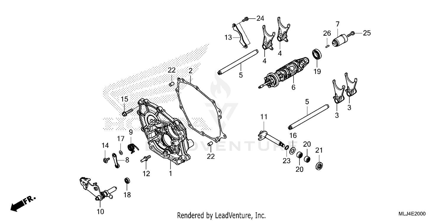 SHIFT DRUM@SHIFT FORK
