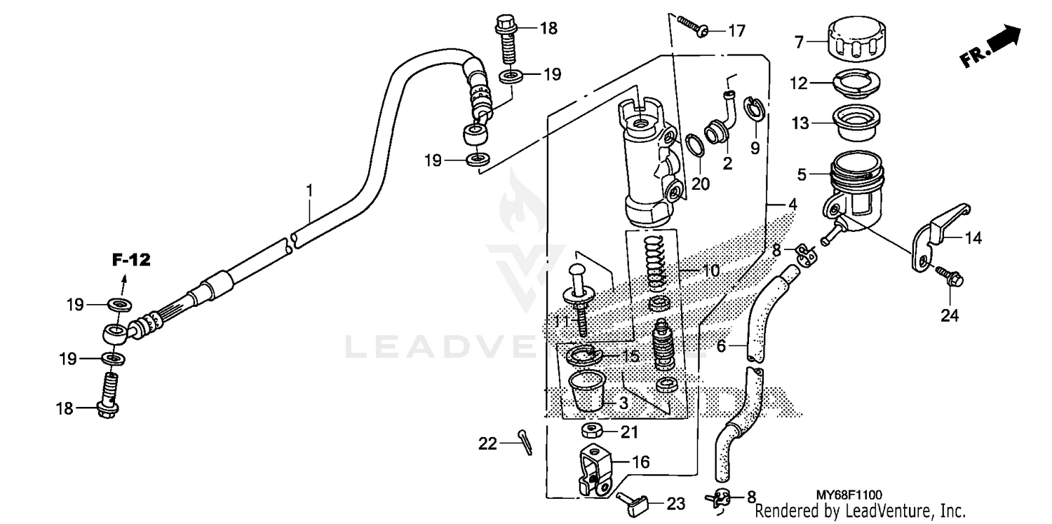 REAR BRAKE MASTER        CYLINDER