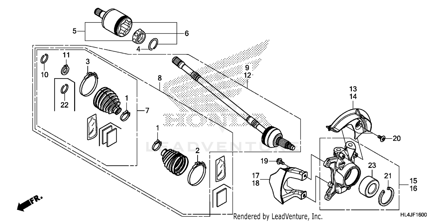 FRONT KNUCKLE@DRIVESHAFT