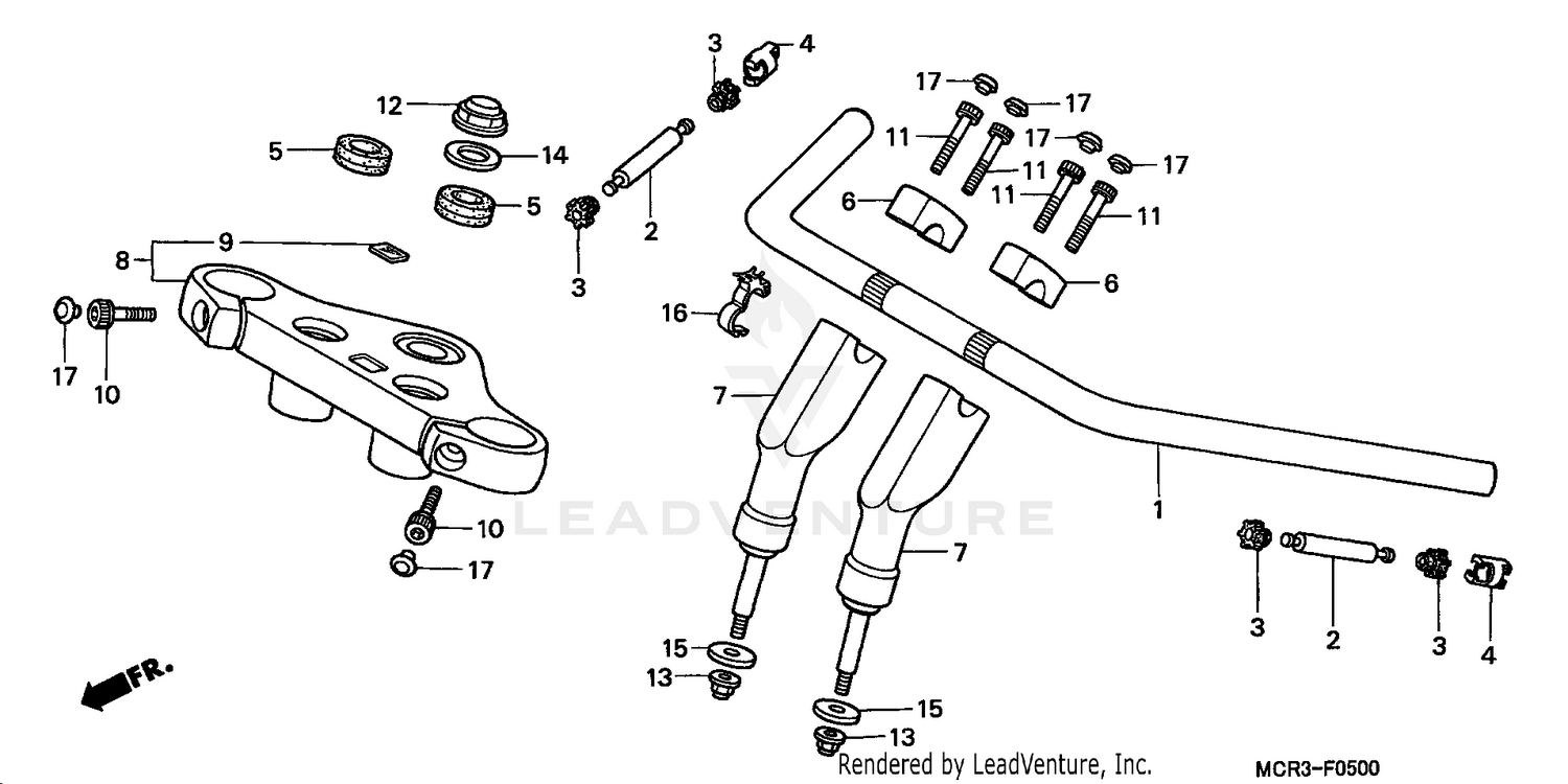 HANDLEBAR + TOP BRIDGE