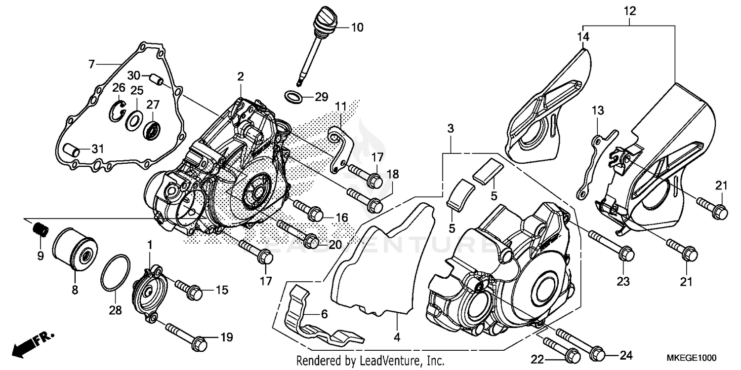 LEFT CRANKCASE COVER
