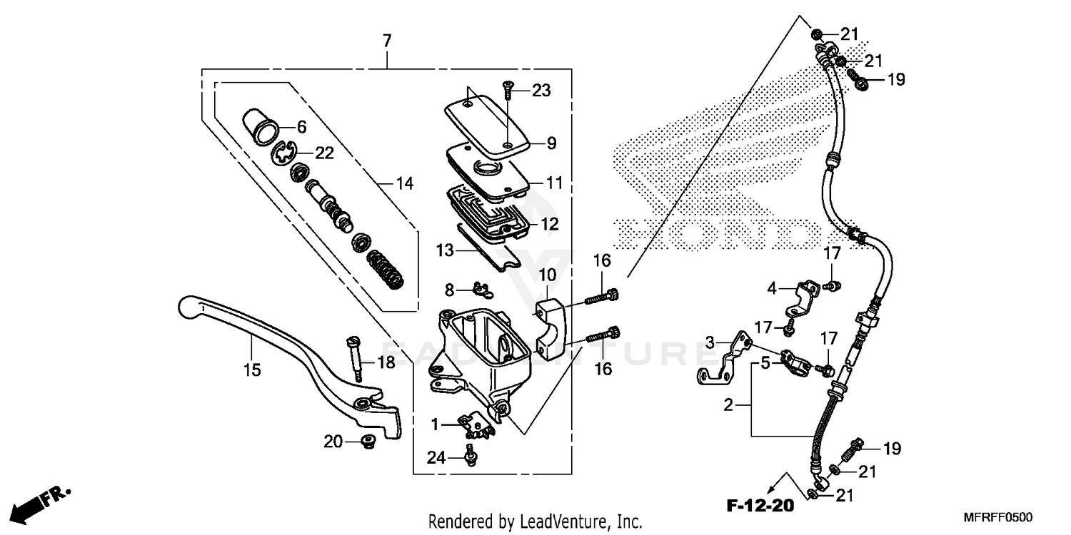 FRONT BRAKE MASTER       CYLINDER (1)
