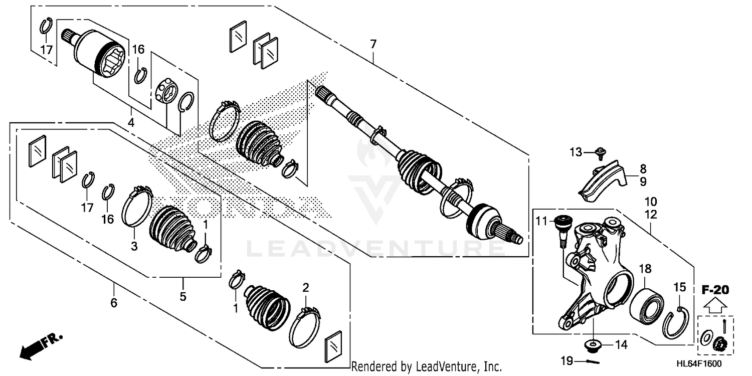 FRONT KNUCKLE@DRIVESHAFT