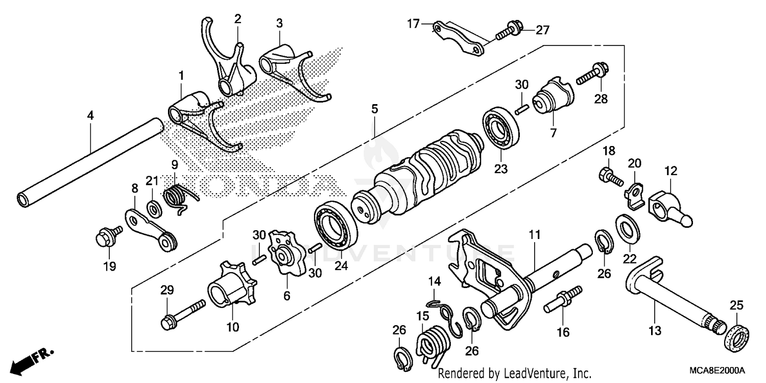 SHIFT DRUM@SHIFT FORK
