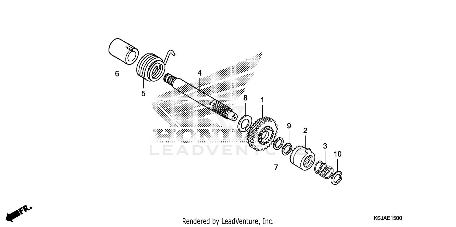 KICK STARTER SPINDLE