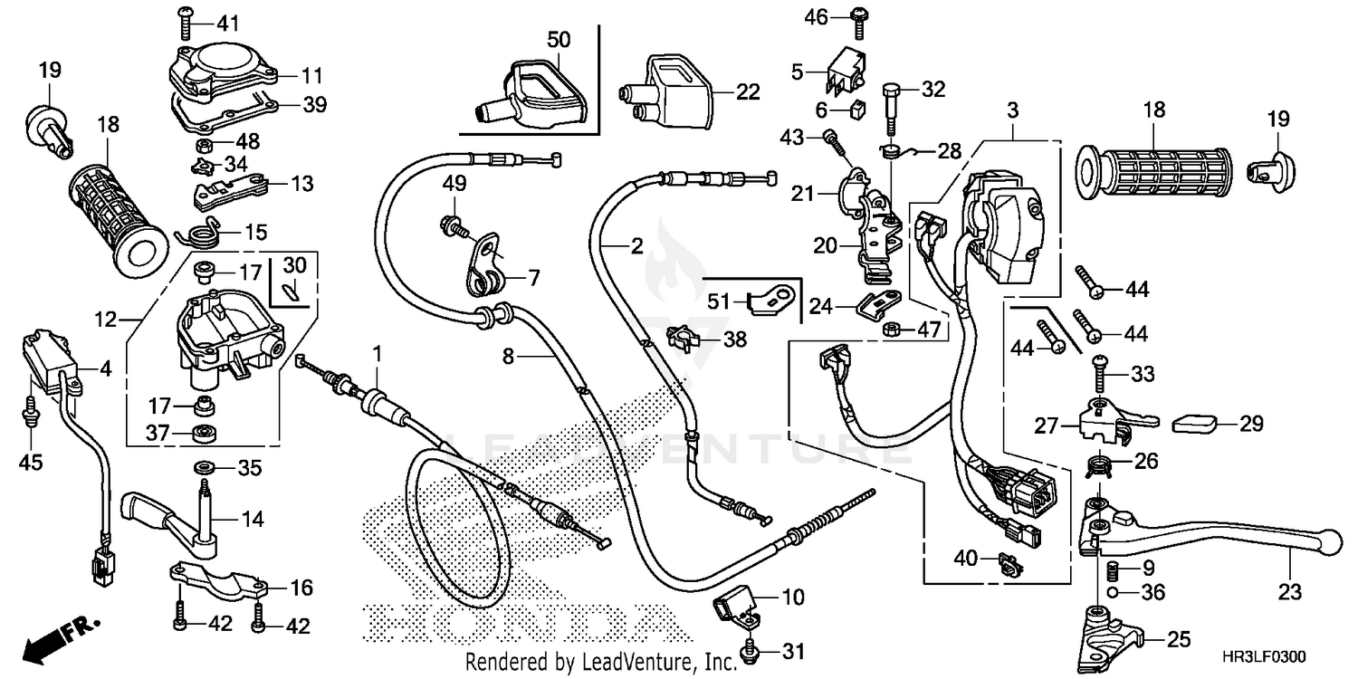 HANDLE LEVER@SWITCH@CABLE